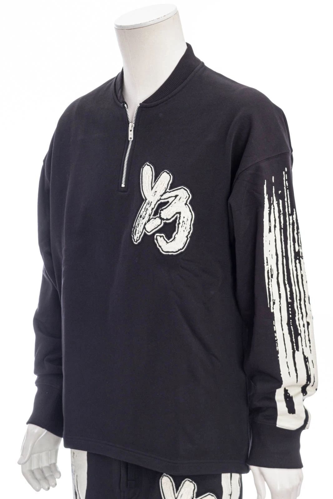 Y-3 YOHJI YAMAMOTO Sweatshirt GFX LOG FT CREW – Bild 2