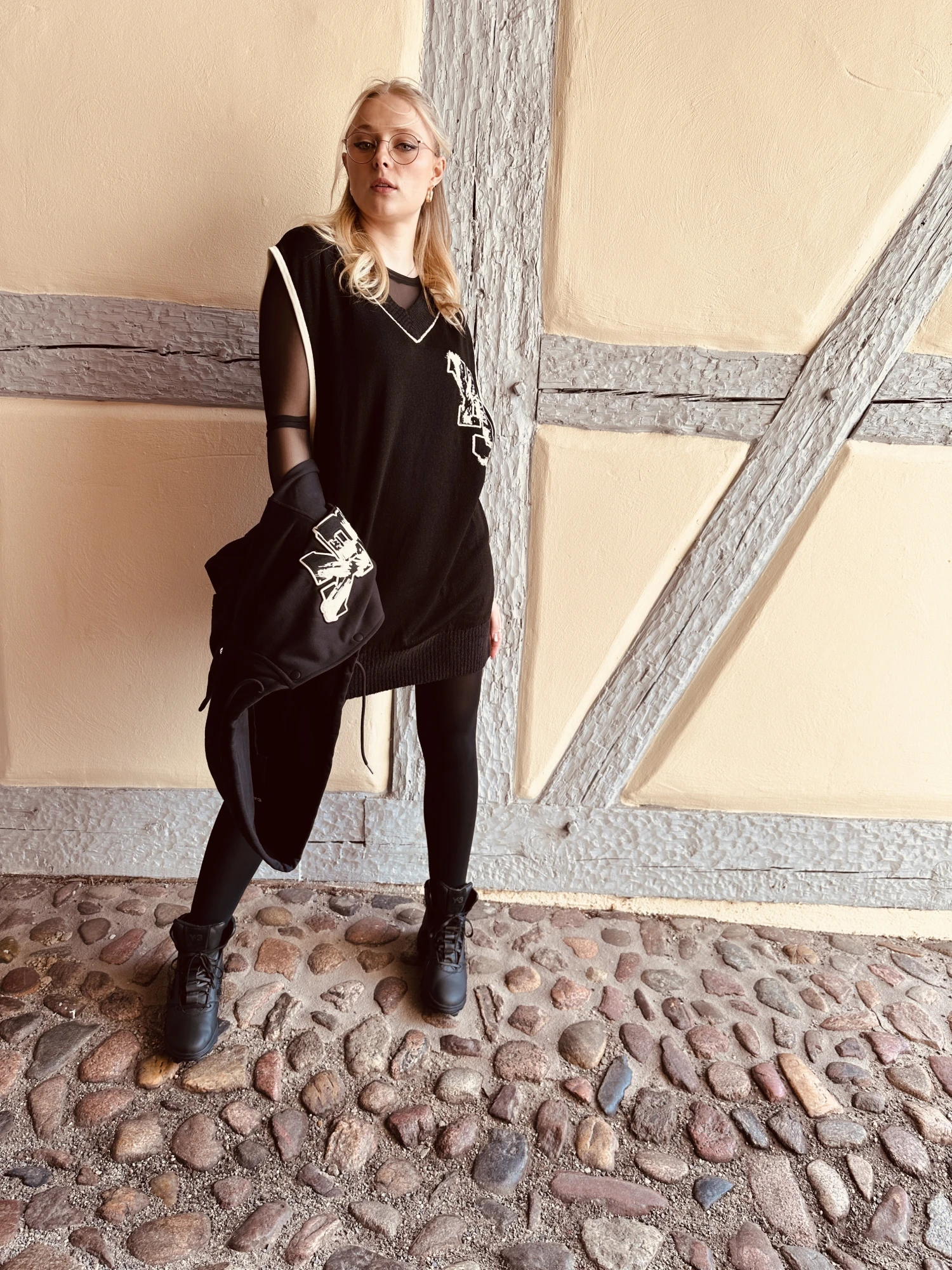 Y-3 YOHJI YAMAMOTO Pullunder LOGO KNIT VEST – Bild 2