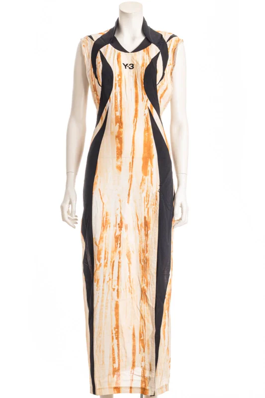 Y-3 YOHJI YAMAMOTO Kleid RUST DYE DRESS