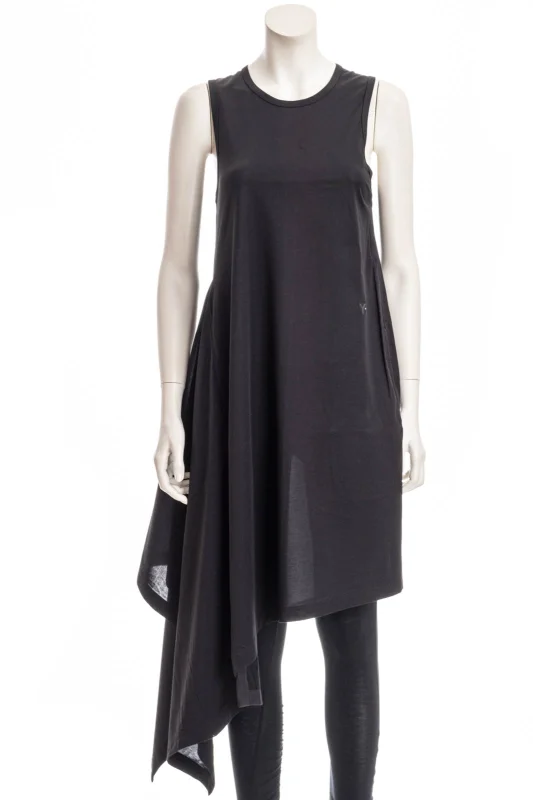 Y-3 YOHJI YAMAMOTO Kleid ASYMM DRESS