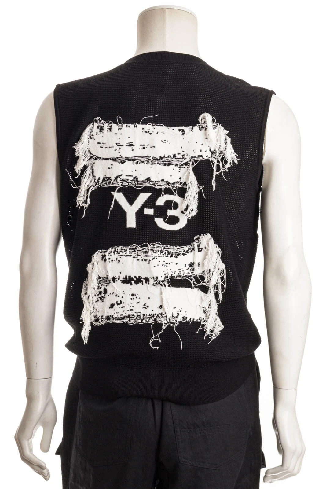 Y-3 YOHJI YAMAMOTO Pullunder U GFX KNIT VEST – Bild 3