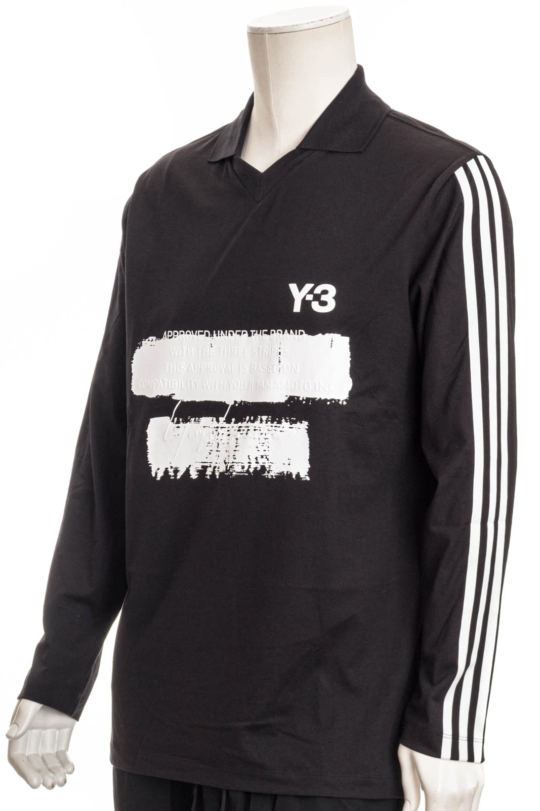 Y-3 YOHJI YAMAMOTO Shirt U GFX LOGO LS T – Bild 2