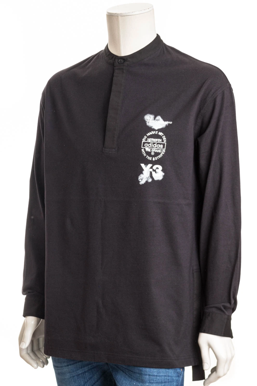 Y-3 YOHJI YAMAMOTO Longsleeve M LS POLO – Bild 2