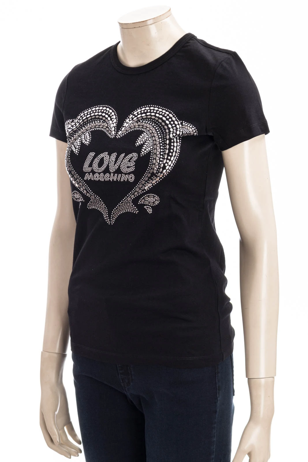 LOVE MOSCHINO T-Shirt LM JRSY DOLPHINE SHAPED TEE – Bild 2