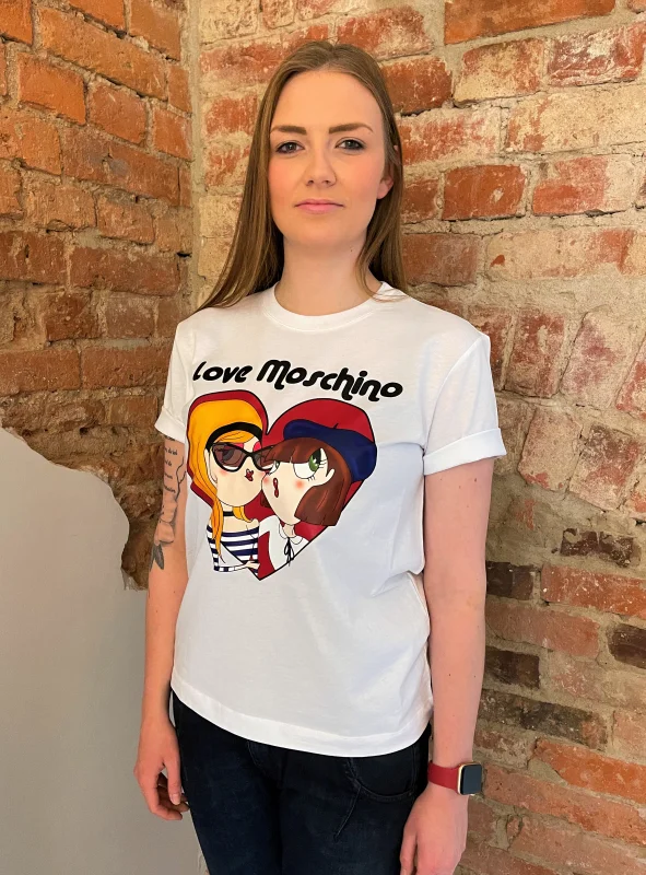 LOVE MOSCHINO T-Shirt LM JRSY PARISIAN DOLLS TEE