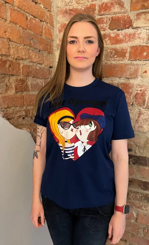 LOVE MOSCHINO T-Shirt LM JRSY PARISIAN DOLLS TEE