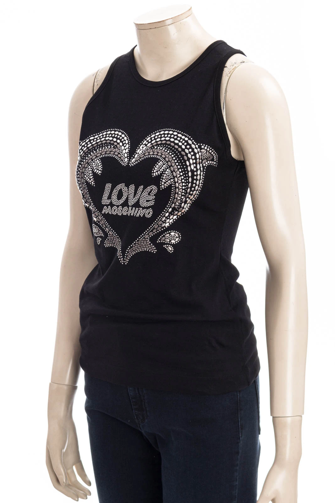 LOVE MOSCHINO Tanktop LM JRSY DOLPHINE SHAPED TOP – Bild 2
