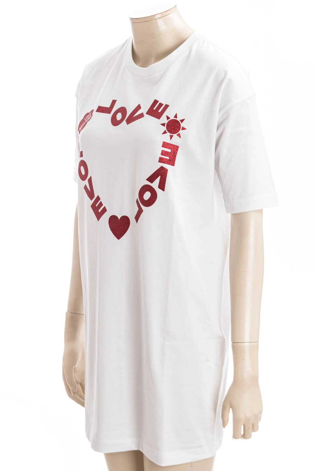 LOVE MOSCHINO Kleid LM JRSY LOGO HEART TEE DRESS – Bild 2