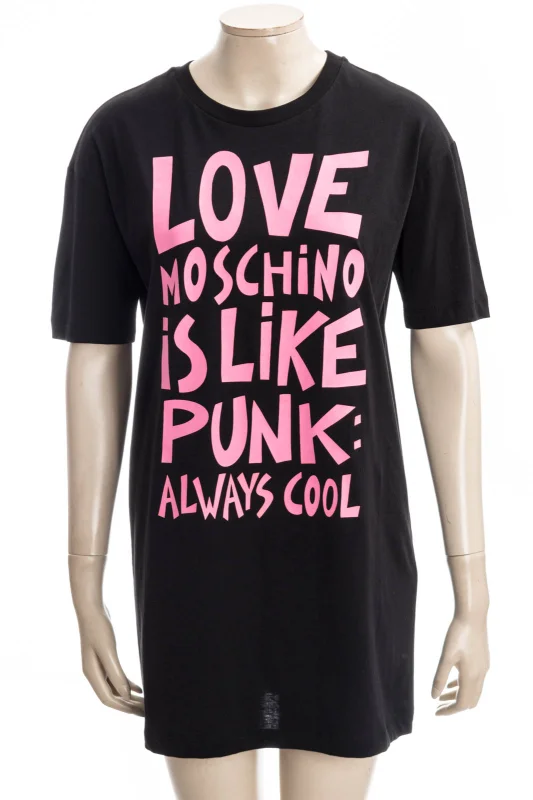 LOVE MOSCHINO Kleid LM JRSY PUNK SLOGAN TEE DRESS