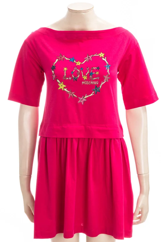 LOVE MOSCHINO Kleid LM JRSY STARFISH HEART DRESS