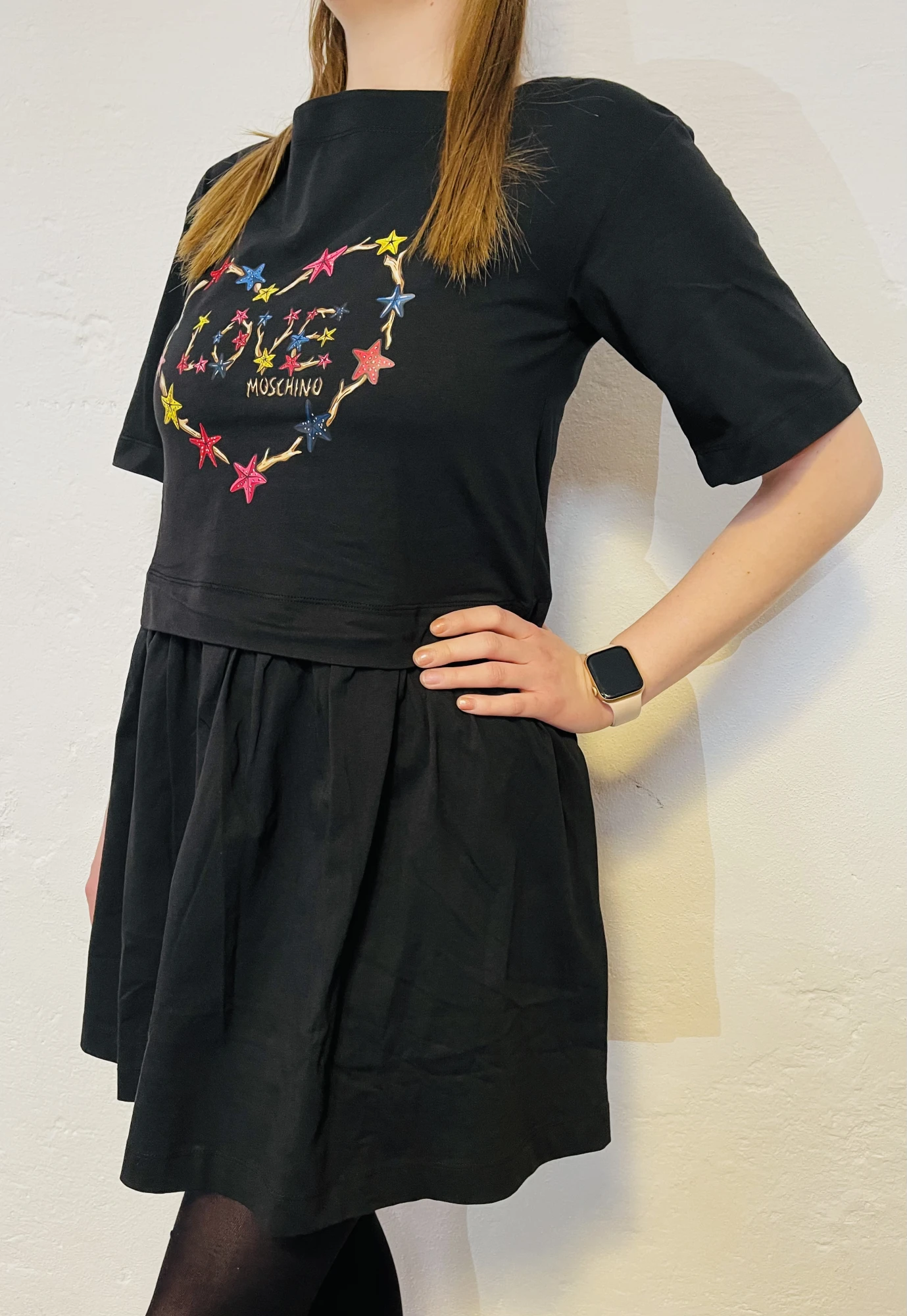 LOVE MOSCHINO Kleid LM JRSY STARFISH HEART DRESS – Bild 2