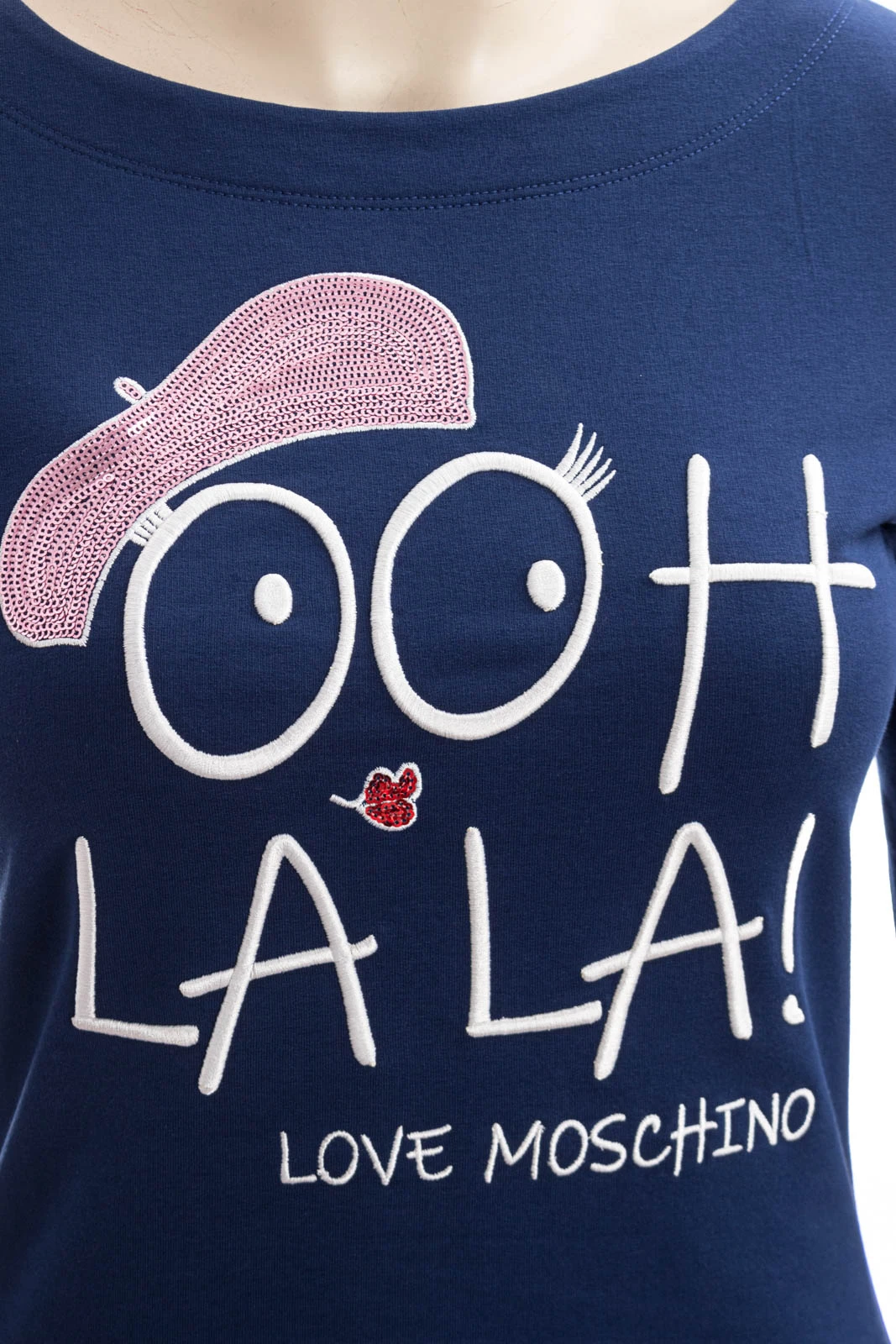 LOVE MOSCHINO Sweatkleid LM JRSY DRESS OH LA LA – Bild 3