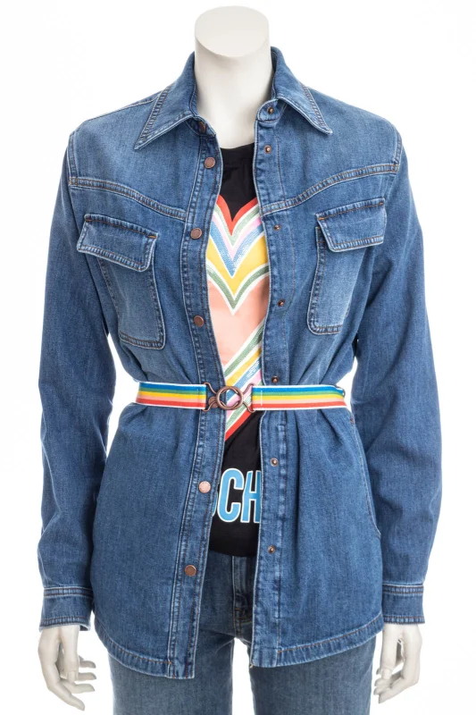 LOVE MOSCHINO Jeansjacke RAINBOW JACKET
