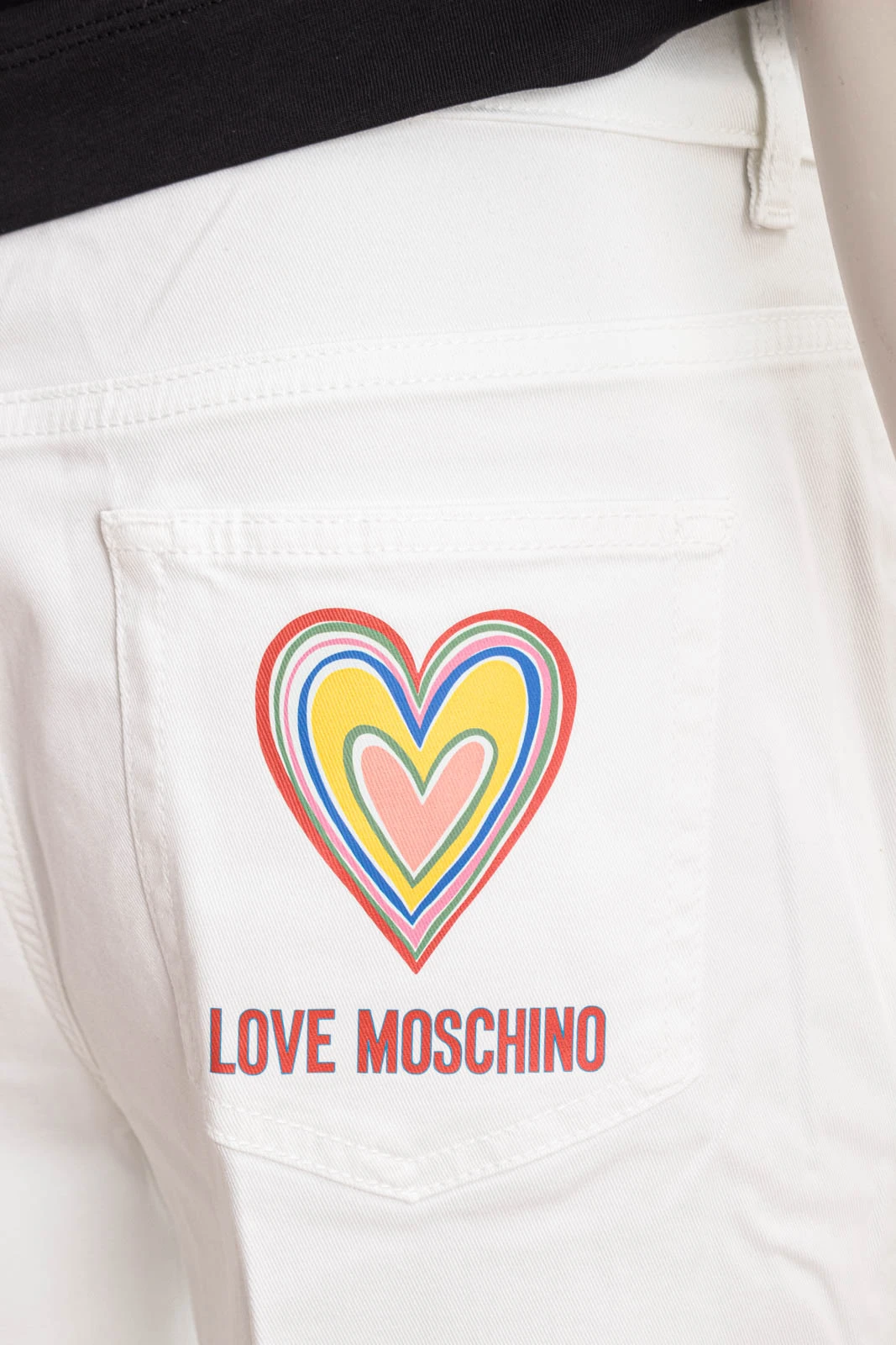LOVE MOSCHINO Jeans POWER DENIM WHITE – Bild 4