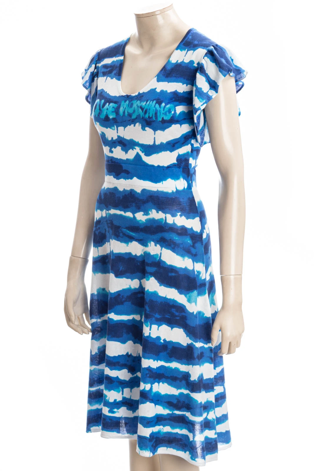 LOVE MOSCHINO Kleid LM BLUE PRINT DRESS – Bild 2