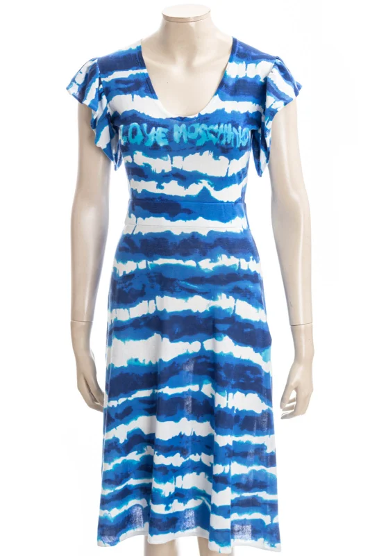 Kleid LM BLUE PRINT DRESS