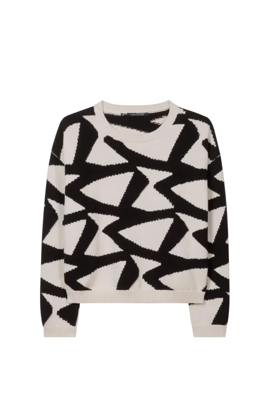 LUISA CERANO Pullover GRAPHIC-INTARSIA