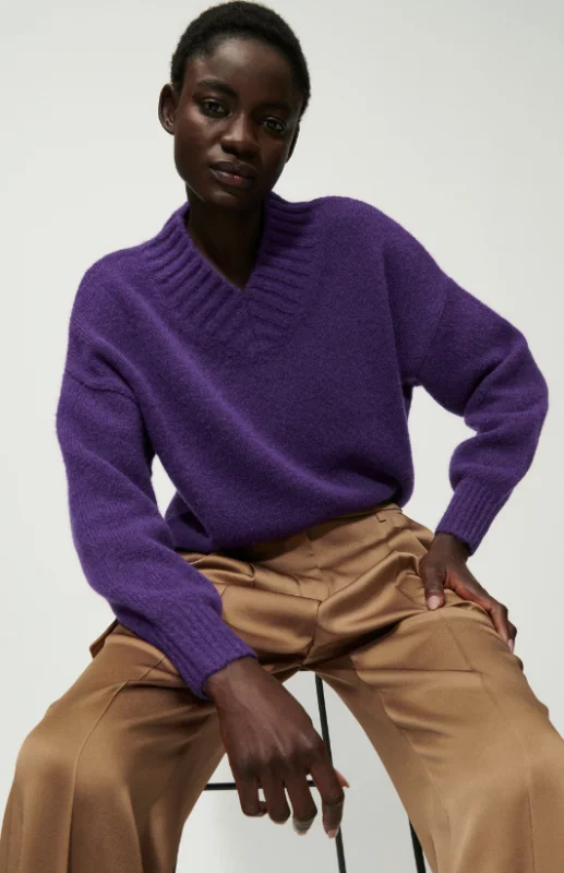 V-Pullover WOLL-MIX