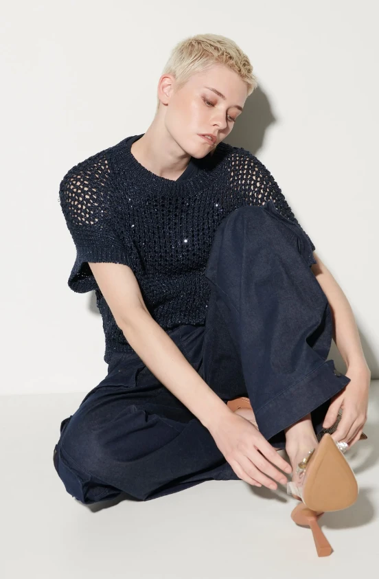 LUISA CERANO Pullunder AJOUR-OPTIK – Bild 2