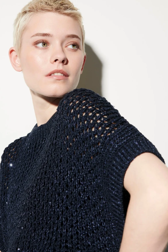 LUISA CERANO Pullunder AJOUR-OPTIK – Bild 4