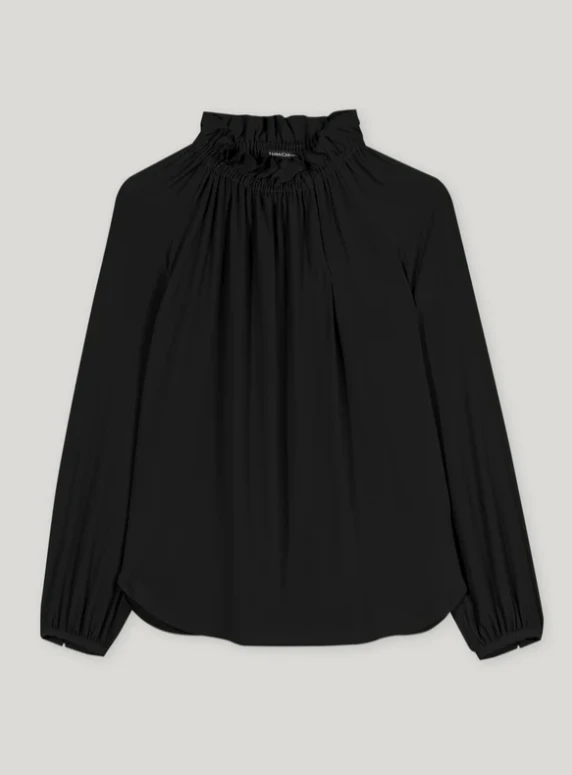 LUISA CERANO Rüschenbluse SEIDEN-MIX – Bild 3