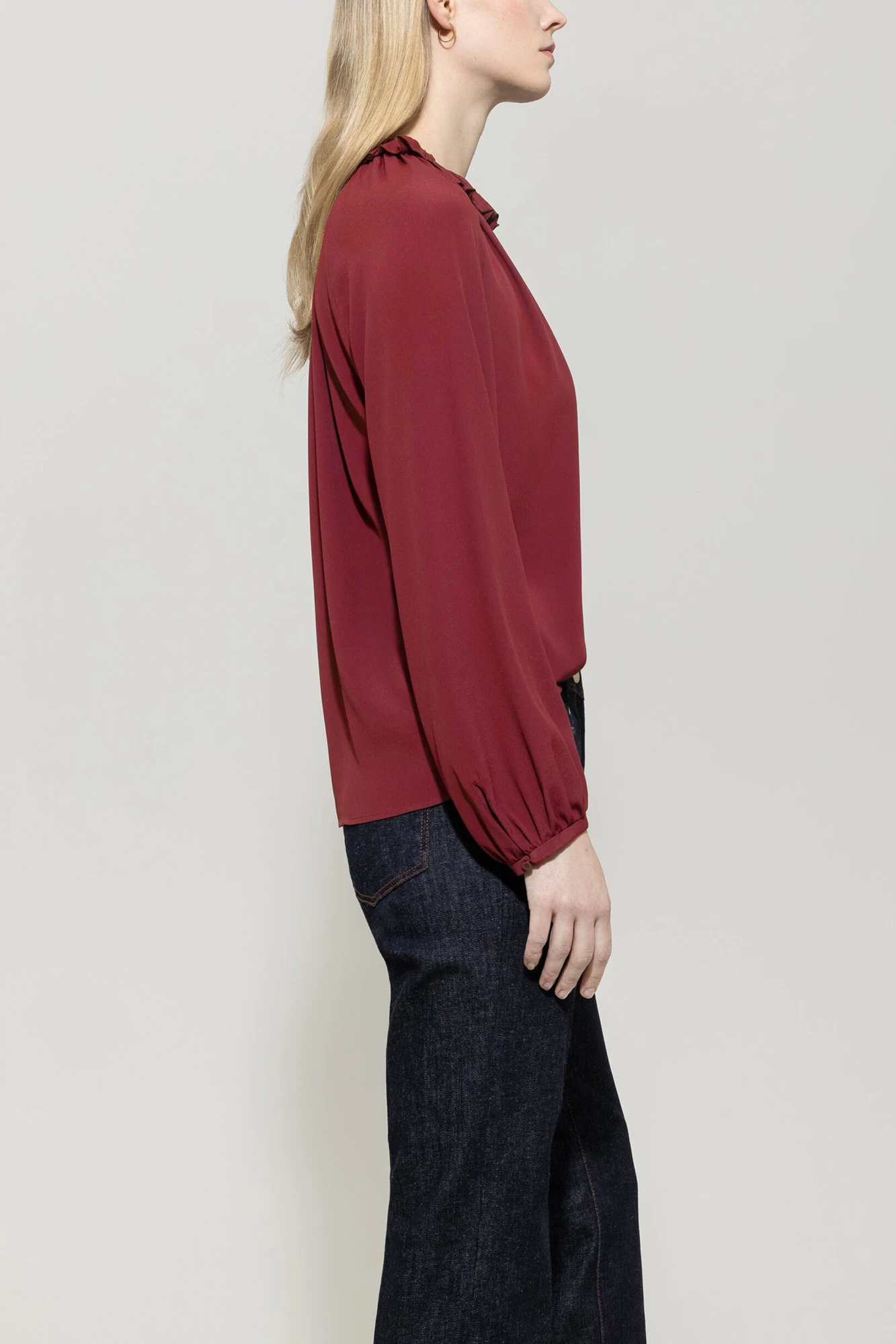 LUISA CERANO Rüschenbluse SEIDEN-MIX – Bild 2