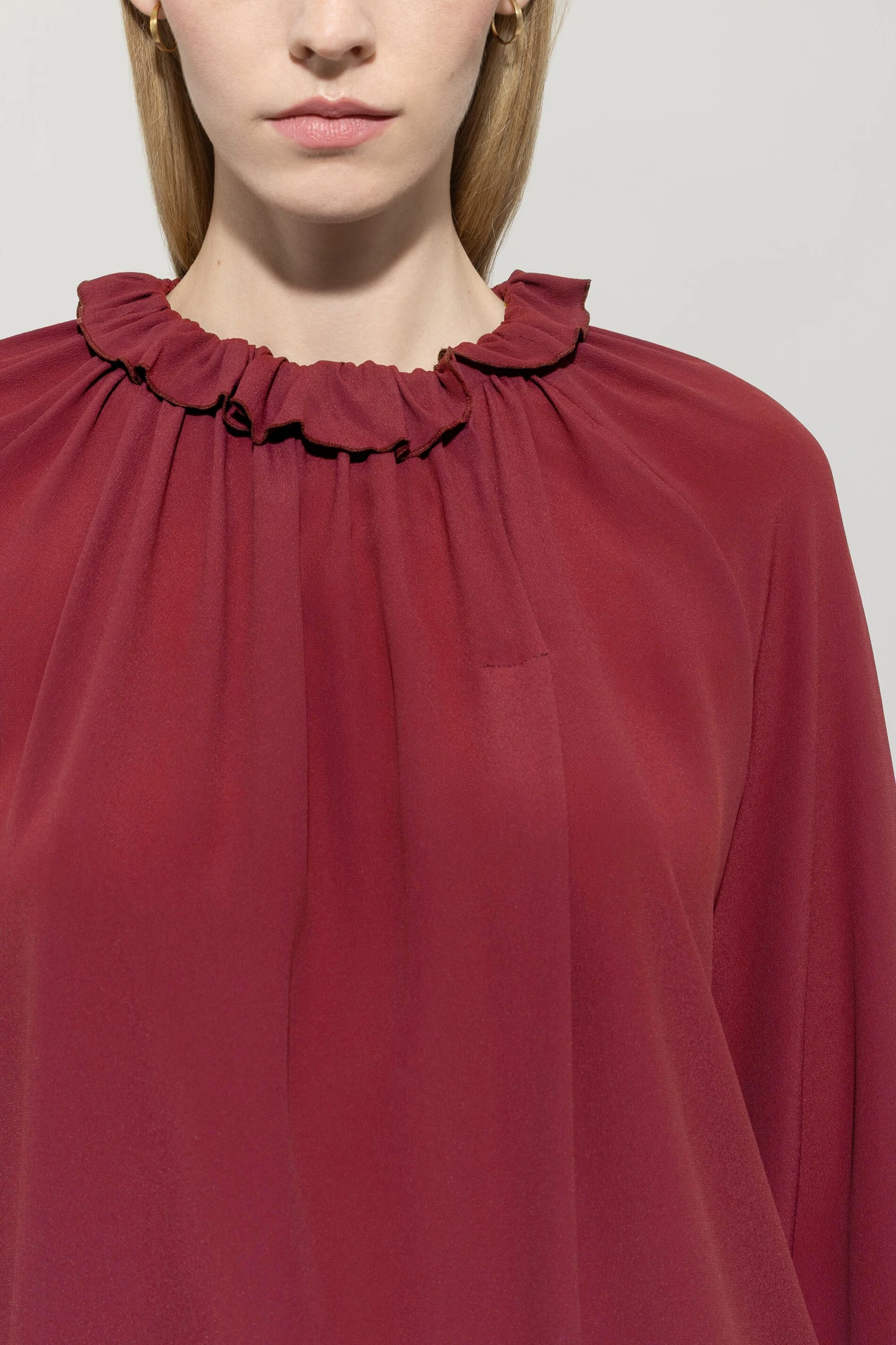 LUISA CERANO Rüschenbluse SEIDEN-MIX – Bild 4