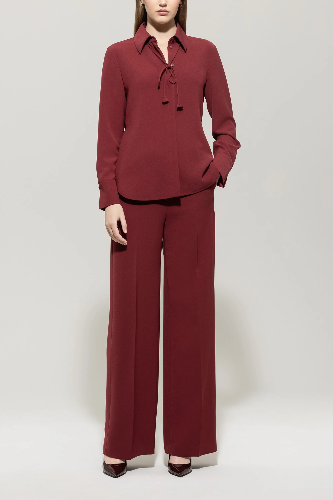 LUISA CERANO Hemdbluse BINDEBAND – Bild 2