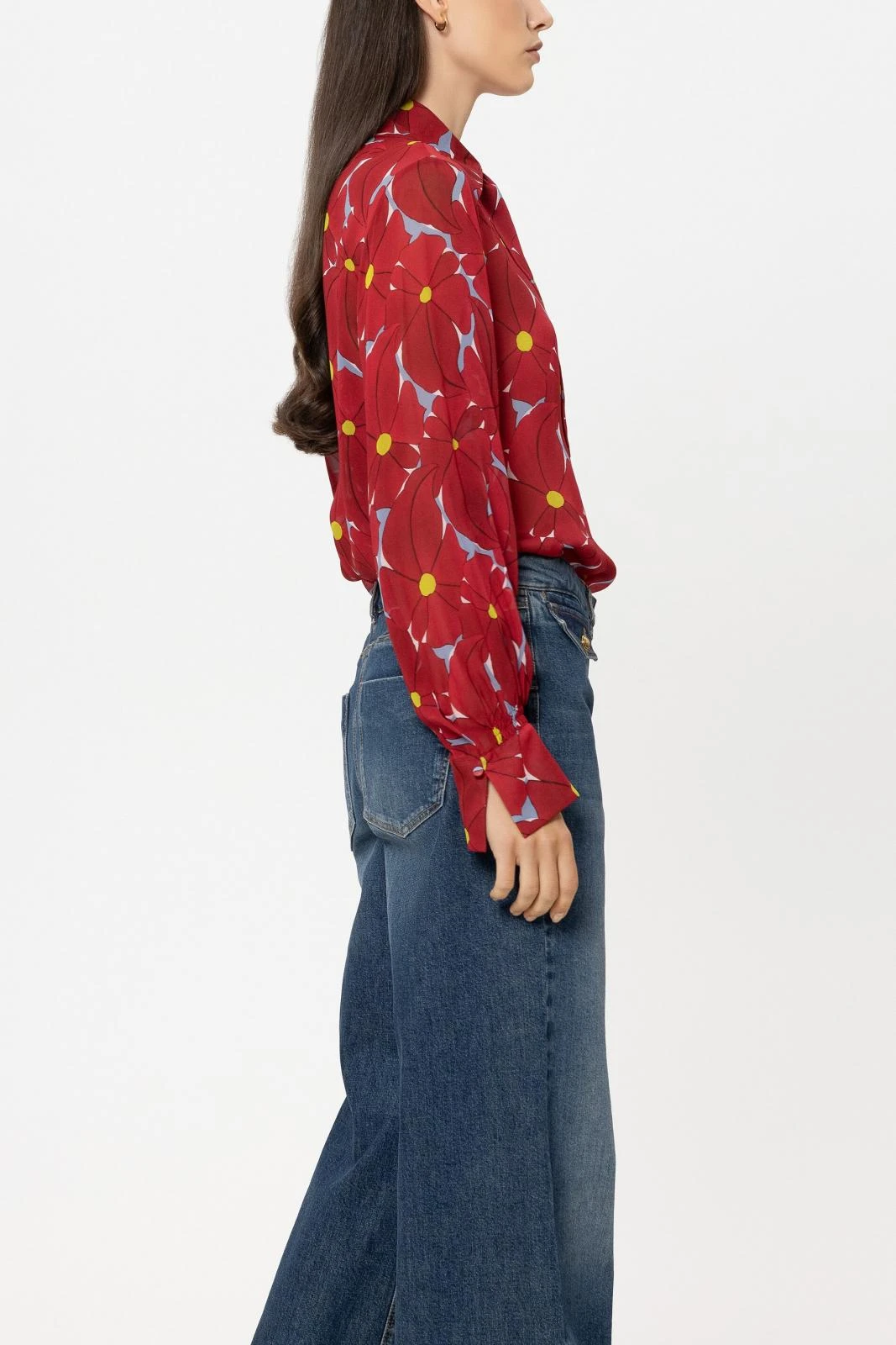 LUISA CERANO Bluse FLOWER-PRINT – Bild 2