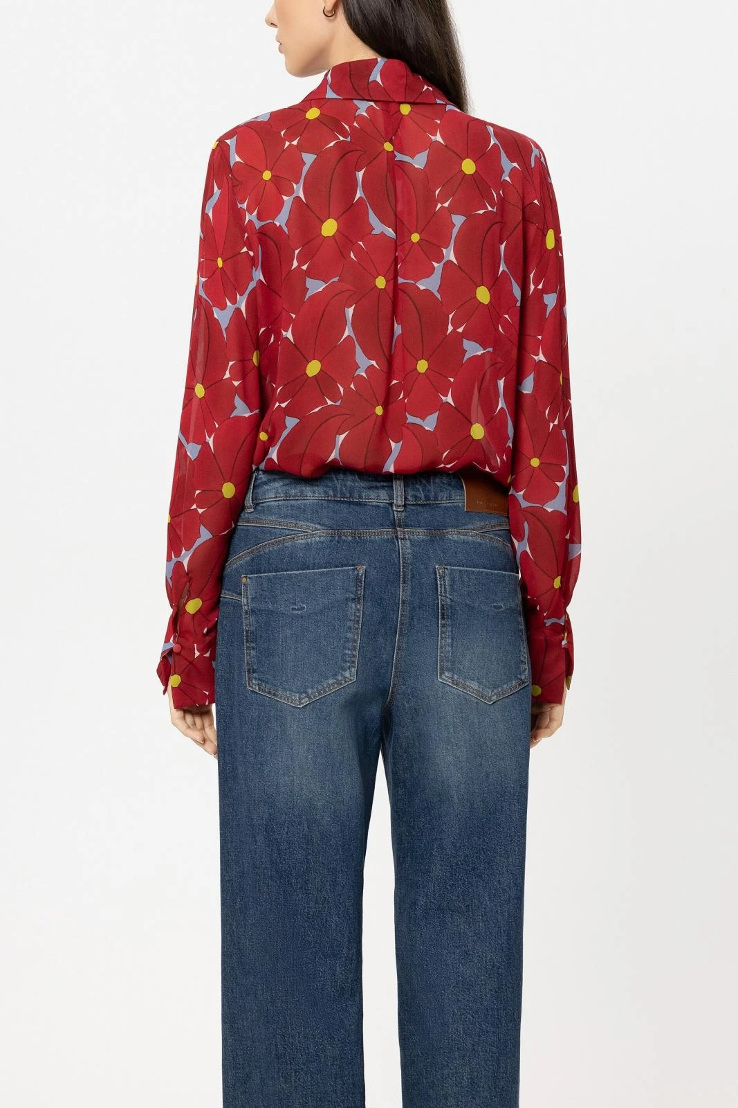 LUISA CERANO Bluse FLOWER-PRINT – Bild 3