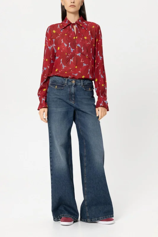 Bluse FLOWER-PRINT