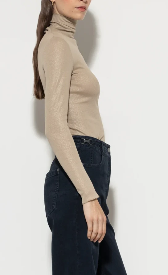 LUISA CERANO Rollkragenshirt GLITTER – Bild 2