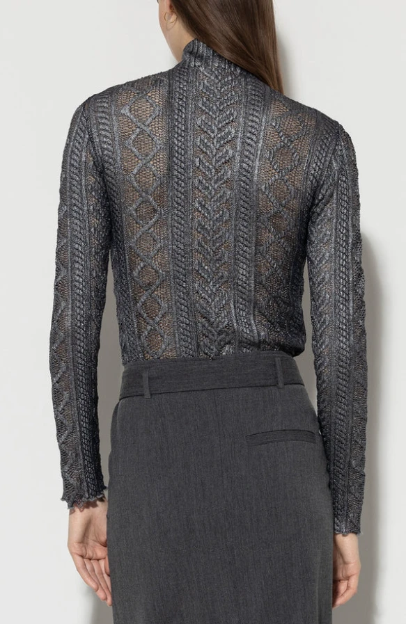 LUISA CERANO Rollkragenshirt SPITZE – Bild 4