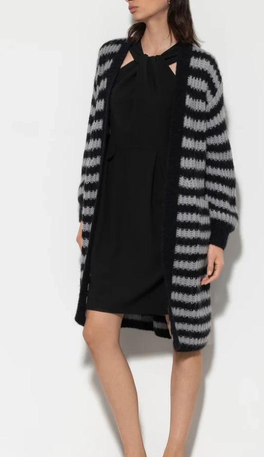Longcardigan mit Streifen – Bild 2