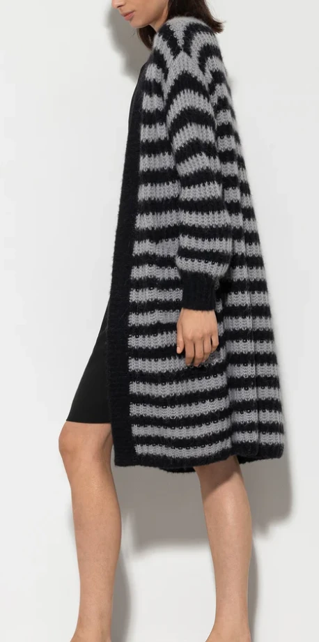 Longcardigan mit Streifen – Bild 3