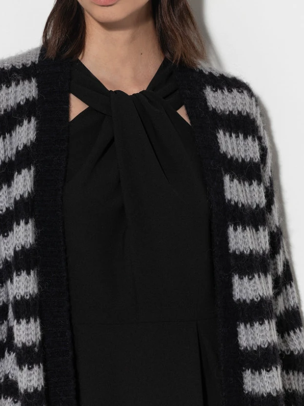 Longcardigan mit Streifen – Bild 5