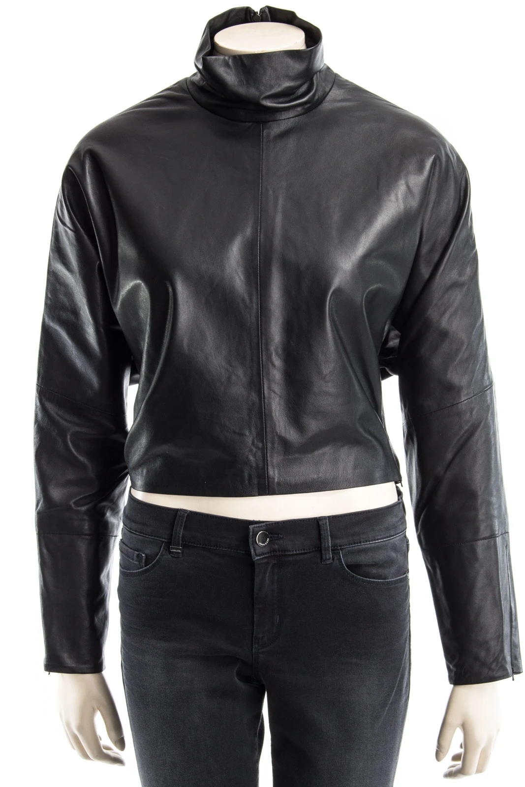MCQ ALEXANDER MCQUEEN Ledercape TOP LAMB SKIN – Bild 2
