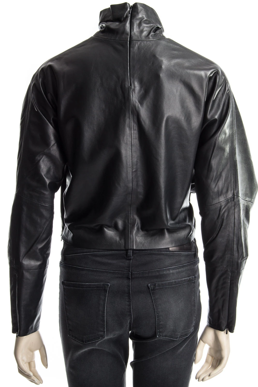 MCQ ALEXANDER MCQUEEN Ledercape TOP LAMB SKIN – Bild 4