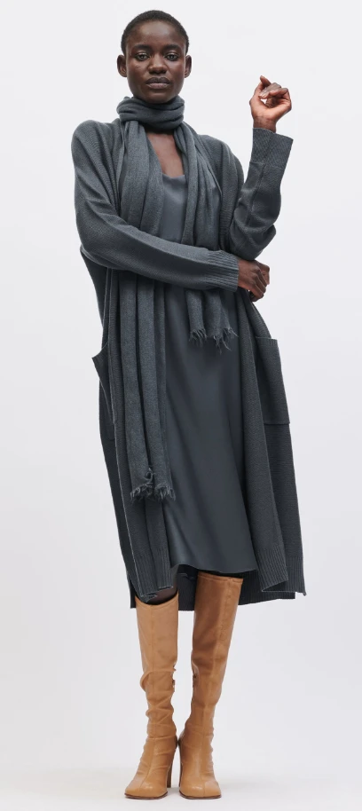 LUISA CERANO Strickmantel WOLL-MIX – Bild 2