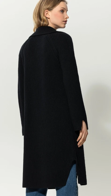 LUISA CERANO Long Cardigan WOLL-MIX – Bild 4