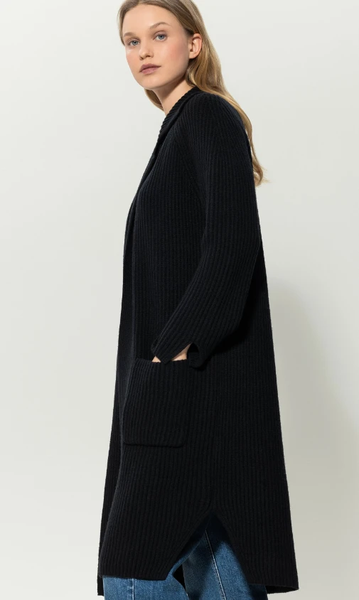 Long Cardigan WOLL-MIX – Bild 3