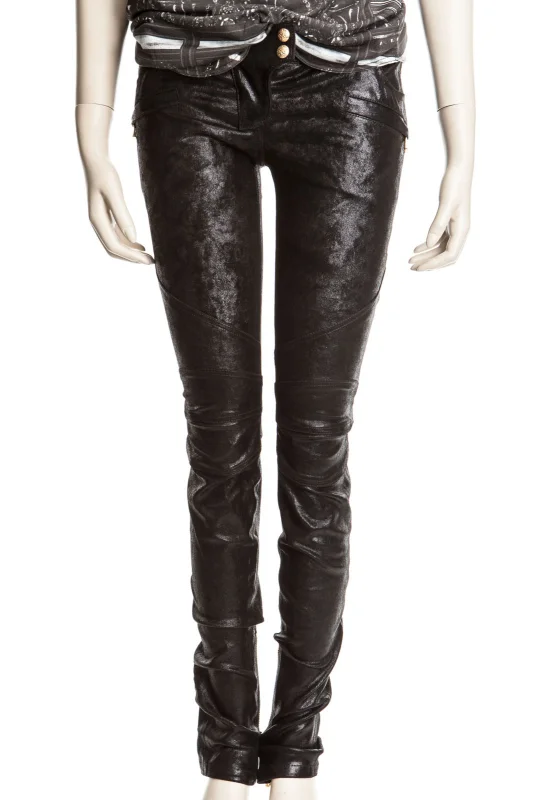BALMAIN Lederhose PANTALON - Nur in unserem Store in Spremberg erhältlich.