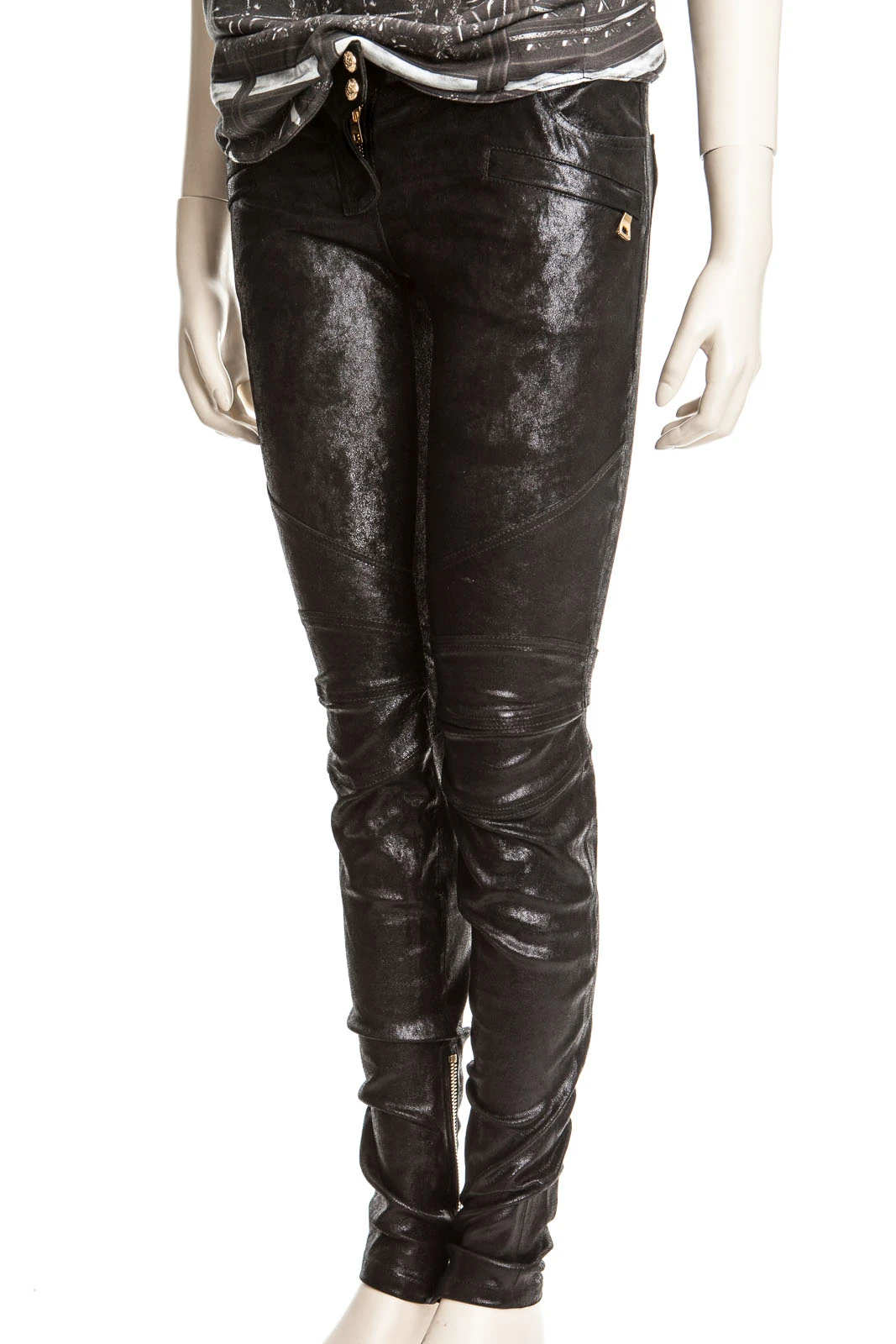 BALMAIN Lederhose PANTALON - Nur in unserem Store in Spremberg erhältlich. – Bild 2