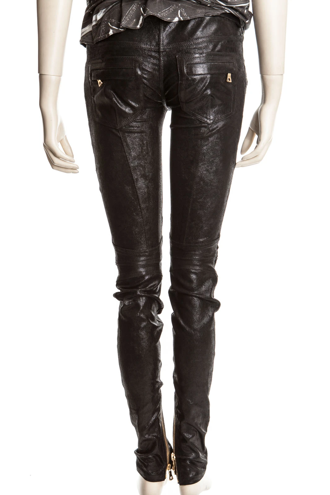 BALMAIN Lederhose PANTALON - Nur in unserem Store in Spremberg erhältlich. – Bild 3
