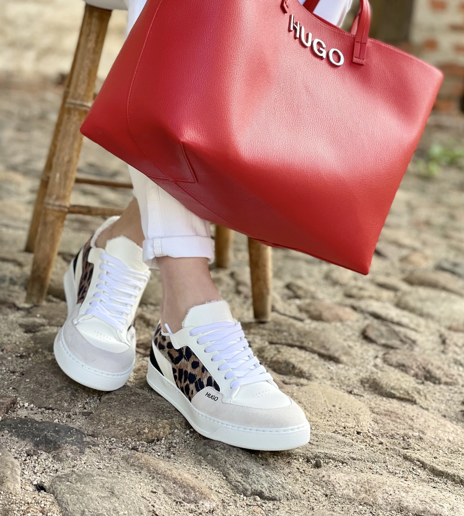 HUGO Sneaker VERA LACE UP-LEO – Bild 4