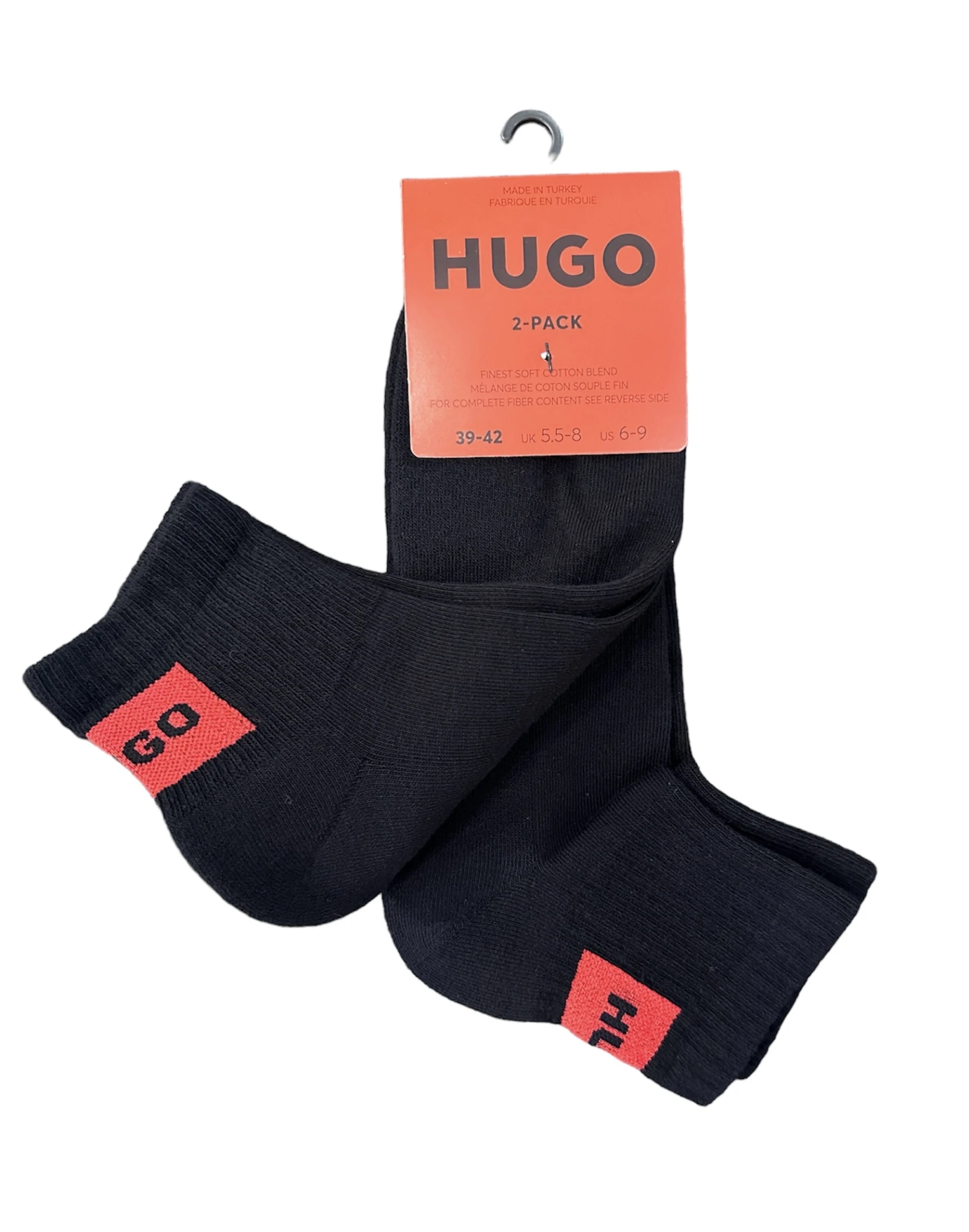 HUGO Socken im Doppelpack 2P SH RIB LABEL – Bild 2