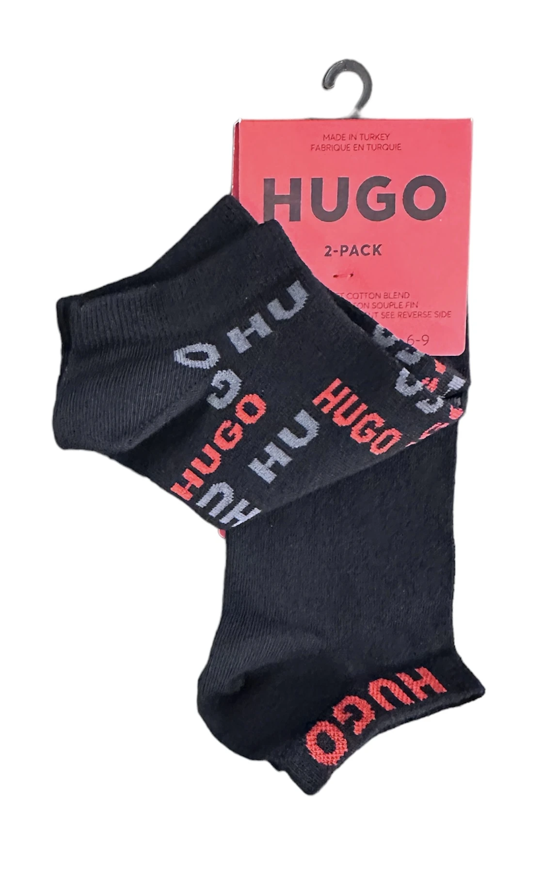 HUGO Socken im Doppelpack 2P AS LOGO ALLOVER – Bild 2