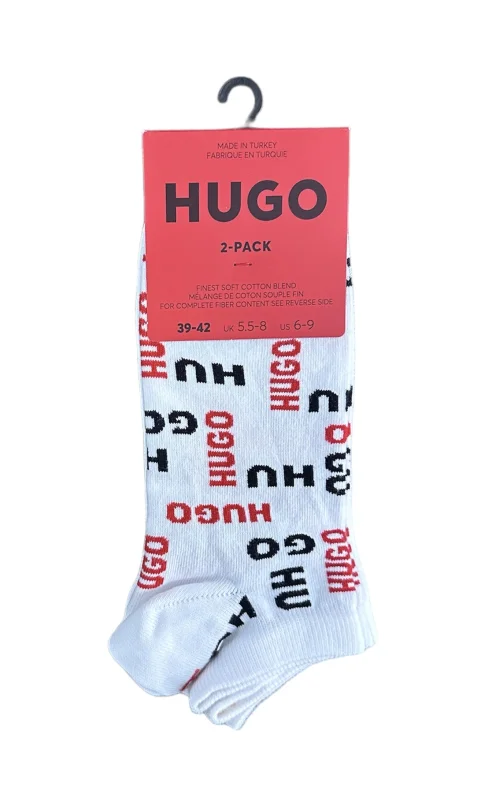 HUGO Socken im Doppelpack 2P AS LOGO ALLOVER