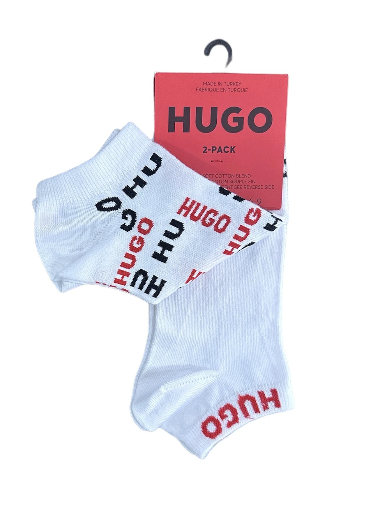 HUGO Socken im Doppelpack 2P AS LOGO ALLOVER – Bild 2