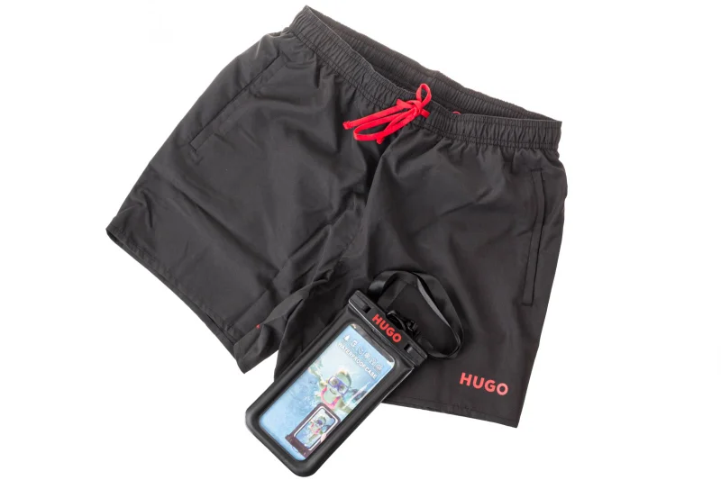 HUGO Badehose+Phonecase MITCH BEACH SET